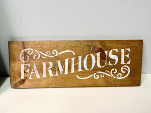 Wooden “farmhouse” sign